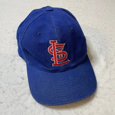 Gorra de béisbol vintage Starter St Louis Cardinals azul ajustable para hombre y mujer Foto 1 de 4