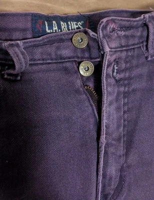 Jeans LA Blues púrpura 5 bolsillos talla 10 años 90 vintage 007 Foto 1 de 4