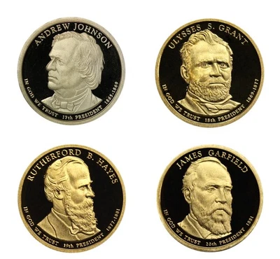 2011 -S Proof Presidential dollars - $1 Coin complete set of 4, Coins Only - Image 1 of 3