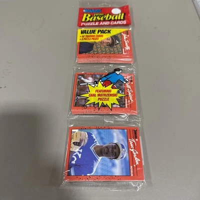 1990 Donruss Baseball New Unopened/Sealed Rack Pack John Smoltz COR ON FRONT - Image 1 of 2