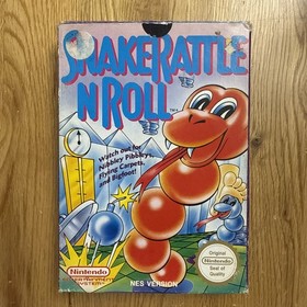Nintendo NES Snake Rattle N Roll UK Version, Complete with Box and Manual PAL