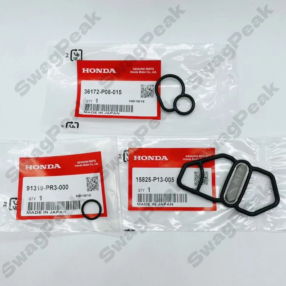 Gaxetas solenóides superiores e inferiores OEM compatíveis com 1993-2001 Honda Prelude Dohc Vtec H22A - Imagem 1 de 4