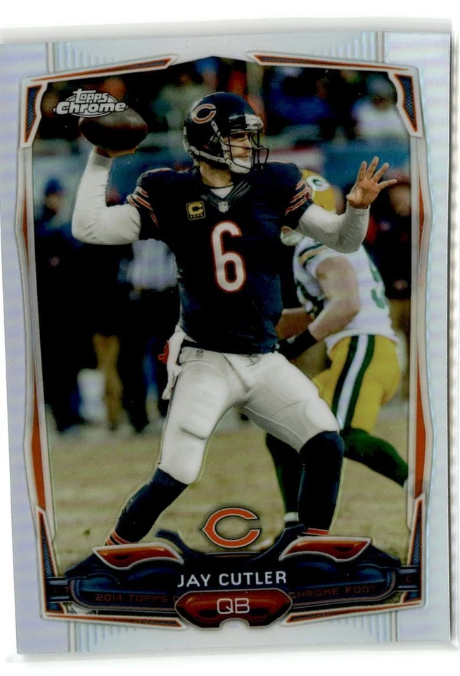 Jay Cutler Chicago Bears 2014 Topps Chrome Refractor #58 - Image 1 of 2
