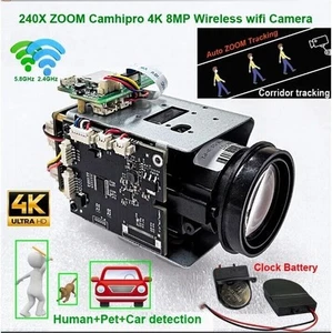Camhi 4K 8MP 240X Zoom Auto Tracking Wifi Wireless IP Camera IMX415 SD 256GB - Picture 1 of 6