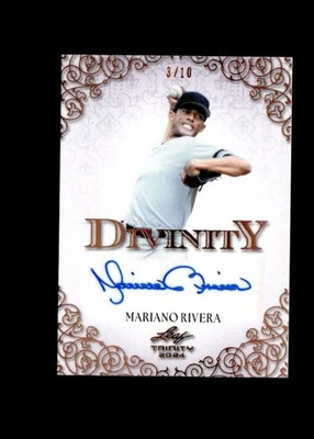 Mariano Rivera 2024 Hoja Trinidad Divinidad Autógrafo #3/10 Yankees Como Nuevo Foto 1 de 2