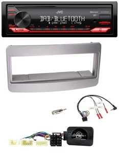 JVC Bluetooth USB DAB Lenkrad Autoradio für Toyota RAV 4 2001-2006 dunkelsilber - Bild 1 von 9