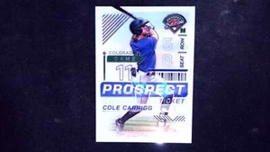 2024 Panini Prospect Edition #84 Cole Carrigg Holo - Picture 1 of 2