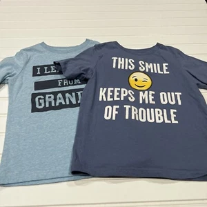The Childrens Place Grandpa Smile Tee Top T-Shirt Kids Size 4T - Picture 1 of 8