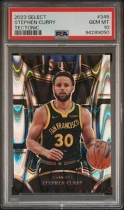 2023-24 Panini Select #345 Stephen Curry Mezzanine Tectonic PSA 10 GEM Warriors - Picture 1 of 2