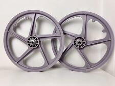 Lavender 20" OGK mags wheels, Suzue, 6 spoke, GT, Performer 80s Old School BMX