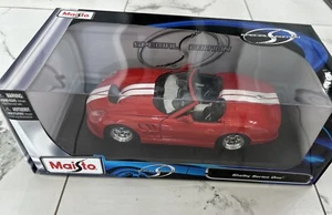 Maisto Shelby Series One - Red w/ Racing Stripes, 1:18 Scale, Diecast Model NIB - Picture 1 of 7