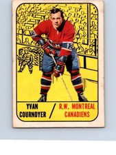 VINTAGE HOCKEY CARD topps 1967 MONTREAL CANADIENS YVAN COURNOYER NO1554