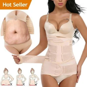 3 in 1 Postpartum Belly Recovery Band Support Waist/Pelvis Belt Postnatal Shaper - Picture 1 of 31