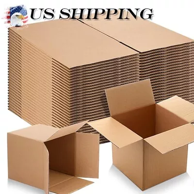 Corrugated cardboard box small 10 "x 10" x 10 "for packing, moving and storage - Image 1 of 4