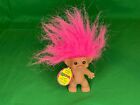 1981 Wishnik Pink Hair Troll Doll 3" by Uneeda with Tag