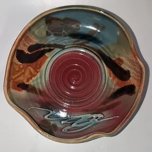 Robert Bob Hasselle Keramik Schale Steinzeug Studio signiert Bio Rock Hill SC - Bild 1 von 7