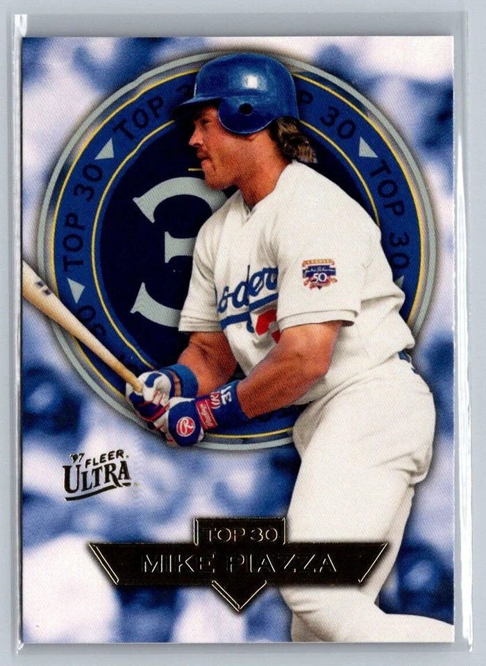 1997 Fleer Ultra - Top 30 #6 Mike Piazza - Image 1 of 2