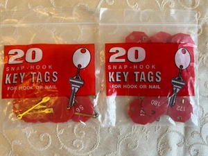 Snap-Hook Key Tags for Hook/Nail MMF Industries Free Shipping - Picture 1 of 1