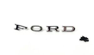 Chrome Hood Emblem Letter Set w/ Clips For 1967 Ford Mustang 