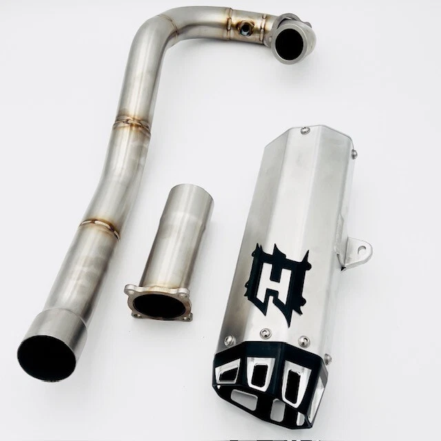 Empire Full System Exhaust Brushed Aluminum/Black For KTM 690 SMCR 2019-2022 - Image 1 of 1