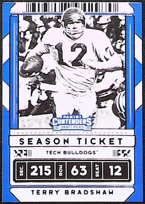 2020 Contenders Draft Picks Season Ticket Terry Bradshaw #94 - Image 1 of 2