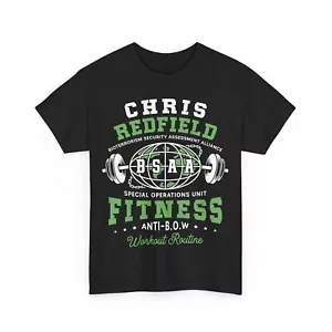 Bsaa Redfield Fitness Emblem Unisex T-Shirt. Resident Evil Video Game S.T.A.R.S. - Picture 1 of 8