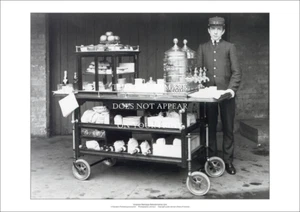 Victorian Railways Refreshments Cart A2 Art Print – 59 x 42 cm Poster - Picture 1 of 4