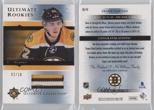 2015 Ultimate Collection 2005-06 Rookies Gold /10 Frank Vatrano Rookie Patch RC