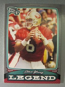 *Raro* 2008 Topps Rookie Progression Legends #PLSY Steve Young - Imagen 1 de 2