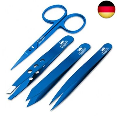 MAJESTIC BOMBAY Präzisions-Fellpflege-Set, professionelle Qualität, Edelstahl-Pinzette + N