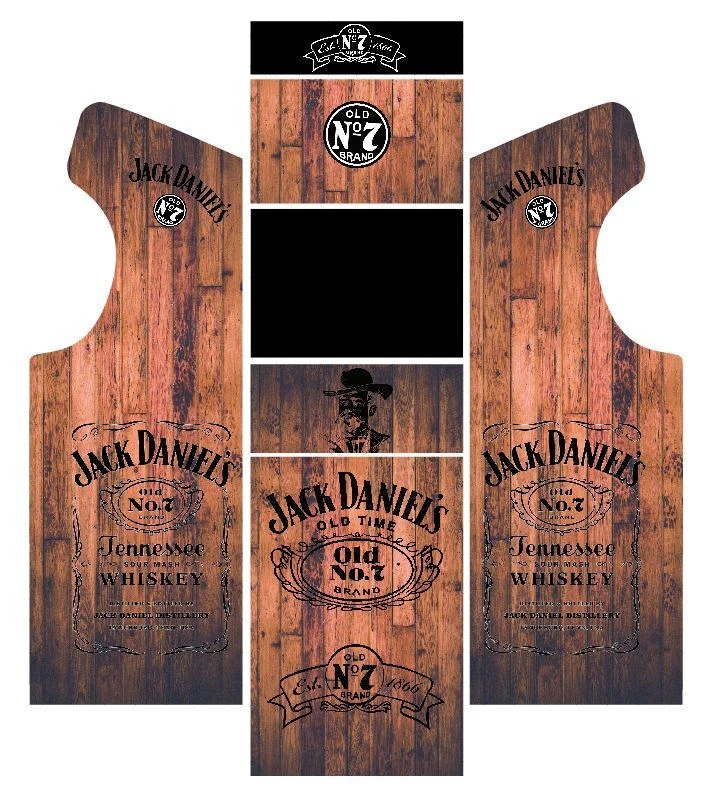 Stickers Borne Arcade (Modèle Mame ou Euro ou Personnalisé) - Whisky bois - Photo 1/1