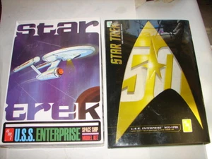 AMT Star Trek Enterprise 1701 Modelo Kit Bolsas Selladas Serie Original Reedición 1018 - Imagen 1 de 7