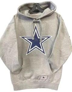 (L) MITCHELL & NESS NFL BASIC LOGO PULL OVER HOODIE DALLAS COWBOYS SCREEN PRINT - Picture 1 of 3