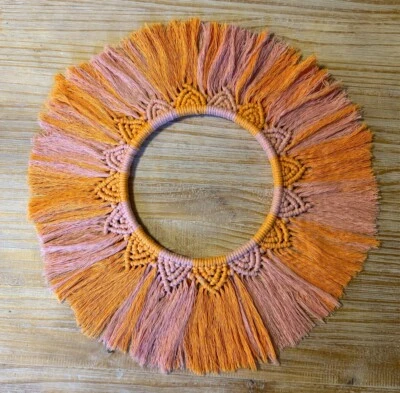 "Falda de planta de macramé inspirada en tienda de circo de 20"", centro de mesa, decoración del hogar". Foto 1 de 4