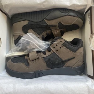 Nike Travis Scott Jumpman Jack PS UK12.5 US13C Dark Mocha Brand New - Picture 1 of 6