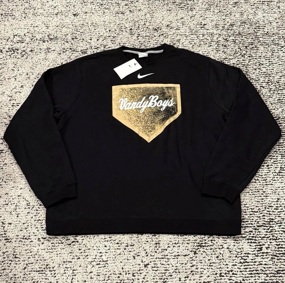 Nike Vanderbilt Commodores Vandy Niños Negro Polar Béisbol Sudadera Para hombres XXL Foto 1 de 4