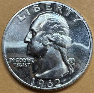 1962 Gem Proof Washington Quarter  A - Image 1 of 2