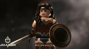 LEGO Jaka Brick Custom DC Goddess Of Truth Wonder Woman Minifigure NEW - Picture 1 of 7