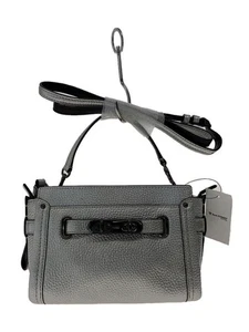 [Casi Como Nuevo] Bolso Bandolera Coach 53032 Cuero Swagger Plateado Usado - Imagen 1 de 6