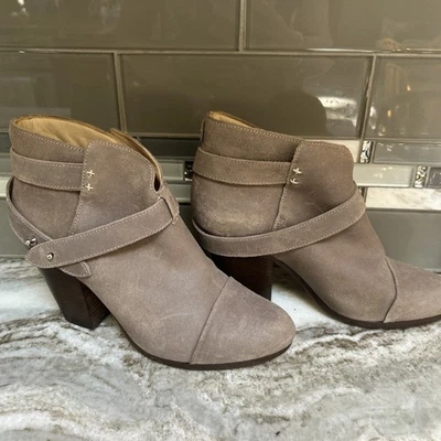 rag & bone-'Harrow' Ankle Boots Suede US  9.5 (40) EU $550 Women Tan Suede - Image 1 of 4