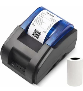 Stampante Termica Da 58 Mm, Stampante per Ricevute Bluetooth USB, Compatibile Co - Zdjęcie 1 z 8