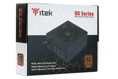 - Alimentatore gaming semi-modulare, Itek BD600 600W 80+ Bronze – - Immagine 1 di 4