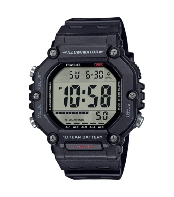 Orologio Multifunzione Casio AE-1600H-1AVEF WR10ATM Luce - Listino 39,90 euro - Image 1 of 4