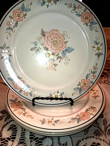 NITTO Meadow Stone Merrimount Bread Salad Plates 7 3/4" Vintage RARE Set of 4 - Picture 1 of 4