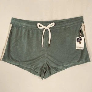 PJ Salvage Lounge Shorts X-Large Soft Stretch Elastic Waist Green - Picture 1 of 15