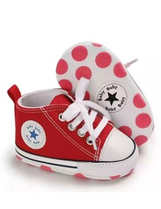 baby boy red converse