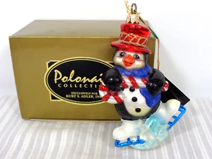 Kurt S. Adler Polonaise allegro pinguino ornamento in vetro AP 1503 - Foto 1 di 6