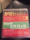 Filtrete 3M Vacuum Filter #66809B Bissell 9,10,12 & 16  New!!!