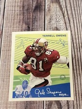 1997 Fleer Goudey II Football Card #98 Terrell Owens San Francisco 49ers HOF