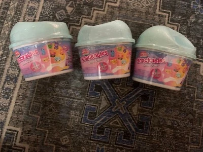 Lote de 3 conos de nieve Num Noms Snackables NUEVAS tapas crujientes Foto 1 de 4